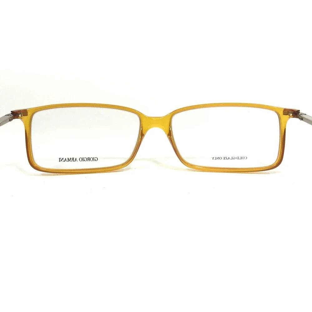Giorgio Armani Eyeglasses Frames GA 636 247 Clear Yellow Gold Silver 56-16-140